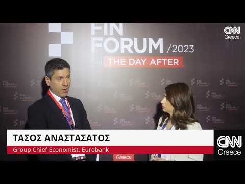 Ο Τάσος Αναστασάτος μιλά στο CNN Greece από το FinForum 2023