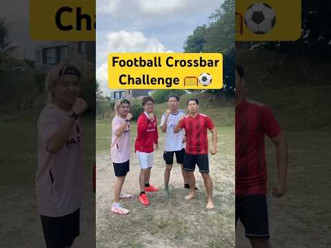 Football Crossbar Challenge 🥅⚽️ #football #footballshorts #crossbar #challenge