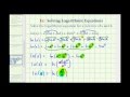 Logarithmic Equations and Properties