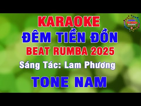 Đêm Tiền Đồn (ST Lam Phương) Karaoke Tone Nam Nhạc Sống Bolero 2025 || Karaoke Đại Nghiệp