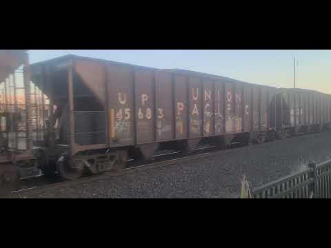 Union Pacific 6312 leads a coal train in Roseville, CA