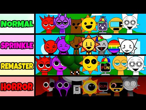 Mix Of All Monster Voices From Incredibox Sprunki | Normal Vs Sprinkle Vs Remaster Vs Horror Phases