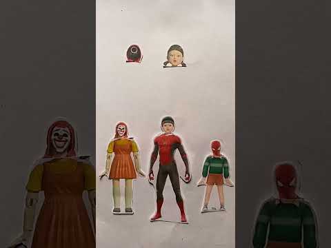 spiderman or squid girl matching #shortvideo #ytshorts