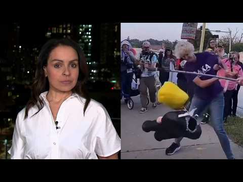 Lefties Losing It: Deranged granny beheads Trump pinata