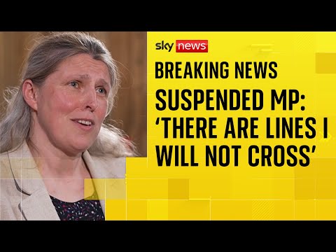 Tearful MP speaks to Sky News after suspension by Labour