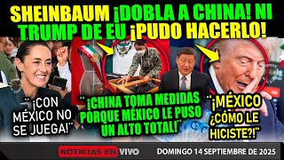 DOMINGAZO! CLAUDIA SHEINBAUM DOBLA A CHINA ¡NI TRUMP DE EU PUDO CON EL DRAGÓN ASIATICO! INCREIBLE
