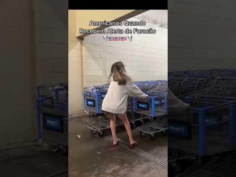 🇺🇸Americanos Quando Recebem Alerta de Furacão 🚨 🌪️#shorts
