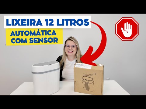 Lixeira 12 litros automática com sensor | Review Lixeira Automática