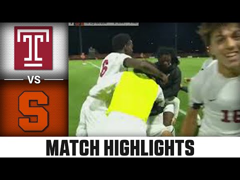 Temple vs. Syracuse ACC Men’s Soccer Highlights (2023)
