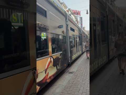 GVB Tram 2107, on Route 4 on Reguliersbreestraat, Amsterdam (19/08/24) #gvb #amsterdam #tram #shorts