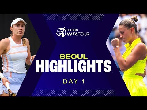 Kostyuk, Alexandrova & Watson in Day 1 action at Seoul 2024 | WTA Match Highlights