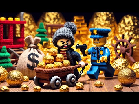 Epic LEGO Gold Heist: Cops vs. Robbers! 🔥💰