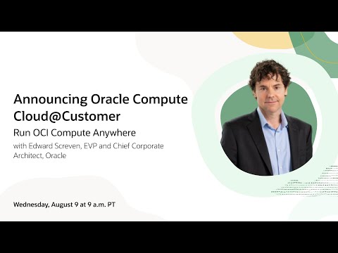 Announcing Oracle Compute Cloud@Customer