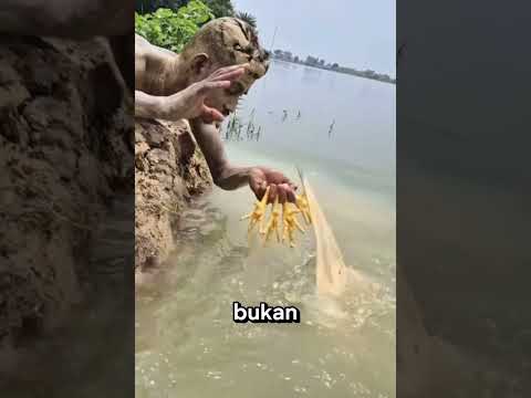 Dapat ikan pakai ceker ayam? Muka Ikannya Lucu!