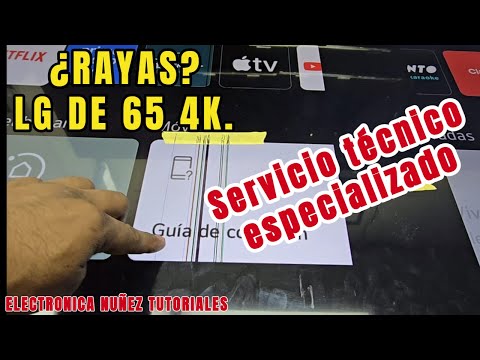 👉LG NanoCell de 65 4K Con rayas y lineas de colores  Solucion profesional