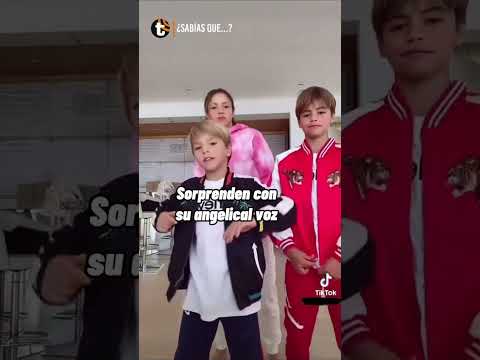 MILAN Y SASHA cantan junto A SHAKIRA en nuevo video ACRÓSTICO 😍🎤 #shorts