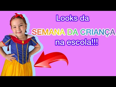 Antonella mostra seus looks em todos os dias da semana da criança na escola!!!❤️