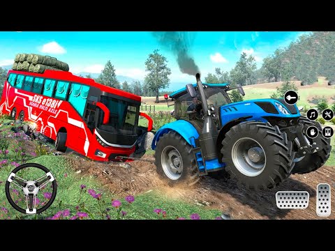 Heavy Duty Tractor Puller Simulator 3D - Real Cargo Tractor Towing Rescue - Android GamePlay