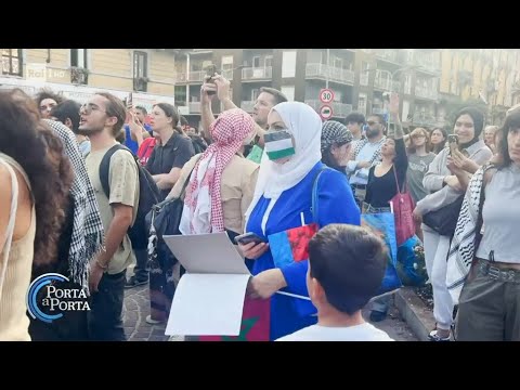 Per Israele o per la Palestina: manifestazioni in tutta Europa - Porta a porta 17/10/2023