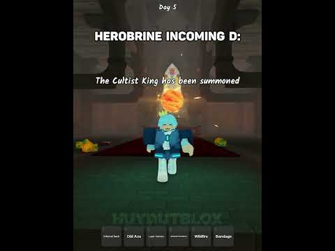 OMG New Update Cultist King😮 #huydutblox #roblox #99nightintheforest