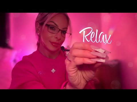 ASMR Relaxing Hand Movements Screen Tapping & CLICKY CLICKY Whispering Most Requested ASMR Video