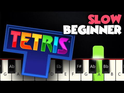 Tetris Theme Song | SLOW BEGINNER PIANO TUTORIAL + SHEET MUSIC by Betacustic