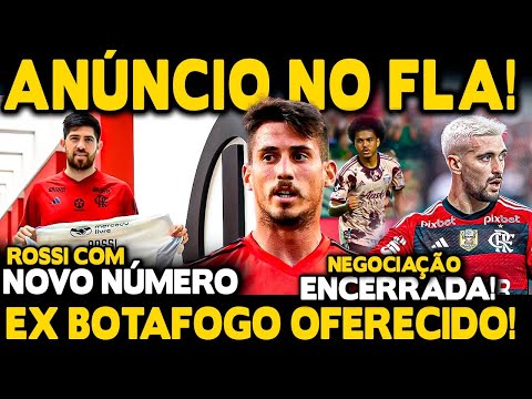 MEIA EX BOTAFOGO OFERECIDO! NEGOCIAÇÃO ENCERRADA POR REFORÇO! FLA FEZ ANÚNCIO! 5 ANOS DE ARRASCAETA!