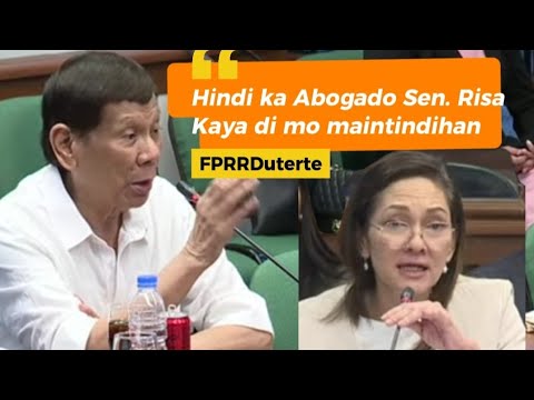 Sen. Risa di nakaporma Kay FPres. Duterte