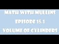 Calculating the Volume of Cylinders