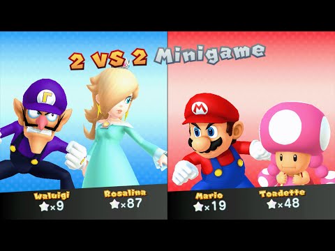 Mario Party 10 - Mario vs Toadette vs Rosalina vs Waluigi - Chaos Castle