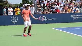 Yoshihito Nishioka vs Daniil Medvedev     Cincinnati Open 2018  Ground View tennis match