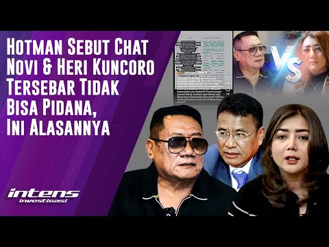 Hotman  Sebut  Chat Novi &  Heri Kuncoro Disebar Tidak Bisa Pidana