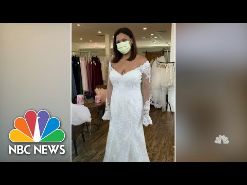 COVID-19 Heroes Find Dream Wedding Dresses Through Brides Across America | NBC Nightly News