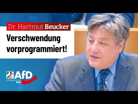 Verschwendung vorprogrammiert! – Dr. Hartmut Beucker (AfD)