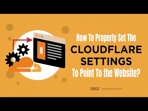 How To Properly Set The CloudFare Settings To Point To the Website?