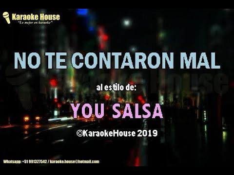 Karaoke | No Te Contaron Mal – You Salsa