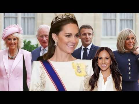 Princess Kate Welcomes Macron as Meghan Markle Busted Over Fake Jam Claims