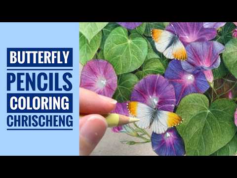 BUTTERFLY AND FLORA Pencils Coloring | Part 8/8 - From "The Nest of Morning Light" | Chris Cheng