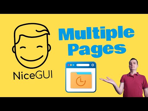How To Add Multiple Pages to NiceGUI