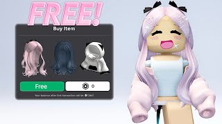 HURRY! GET FREE CUTE HAIRSTYLES & ITEMS ON ROBLOX NOW🤩🤩