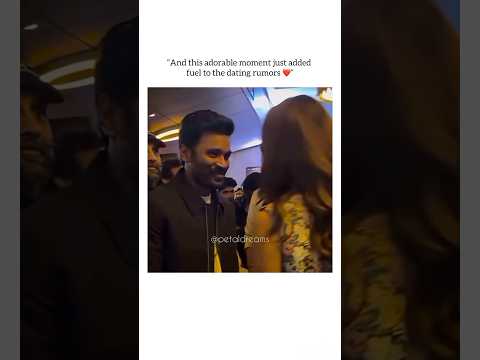 “The Dating Rumors Everyone’s Talking About 👀”#dhanush #mrunalthakur #viralreels #dating #shotsfeed