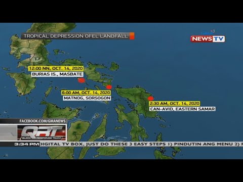 Bagyong Ofel Tatlong Beses Na Nag Landfall Sa Pilipinas Videos GMA