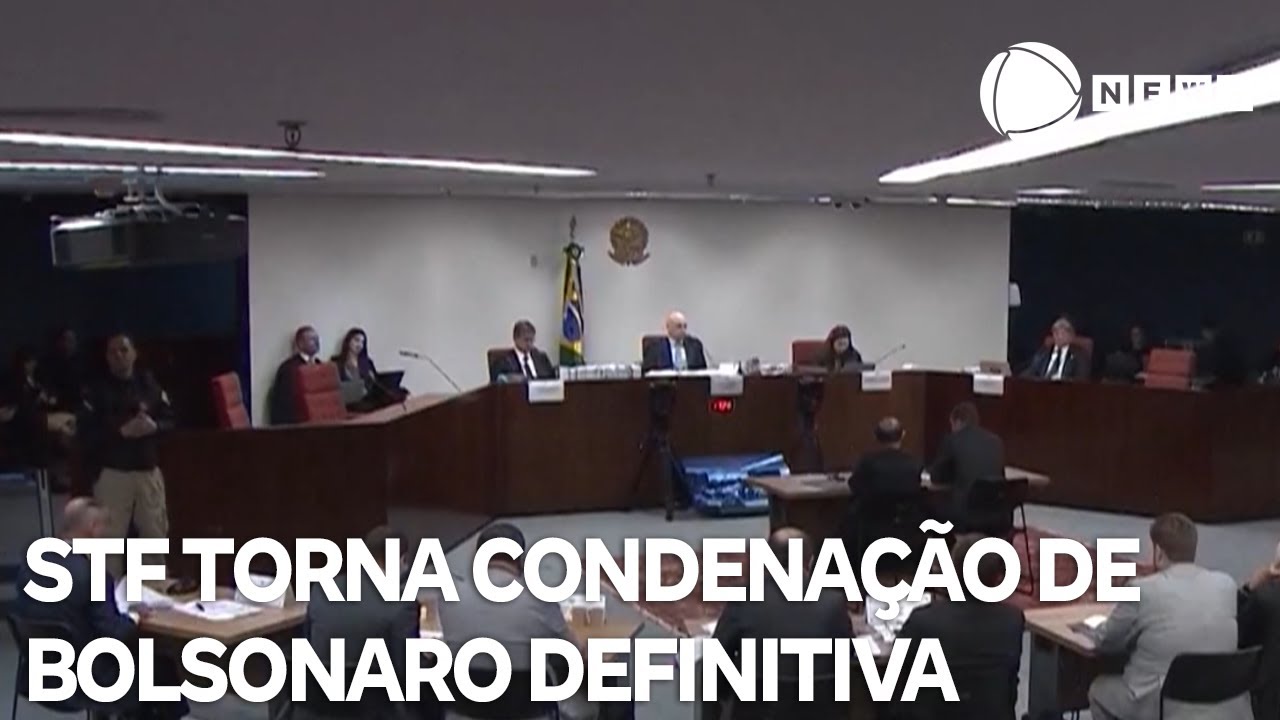 STF torna condenação de Bolsonaro definitiva por tentativa de golpe