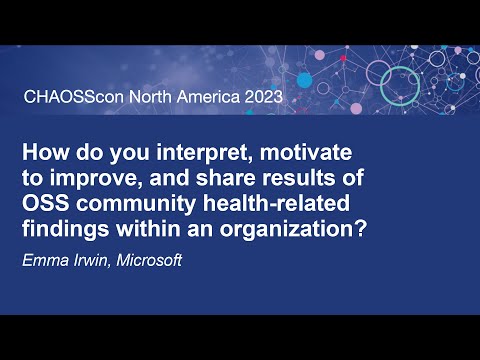 Keynote 2: How do you interpret, motivate to improve, and share results of...- Emma Irwin, Microsoft