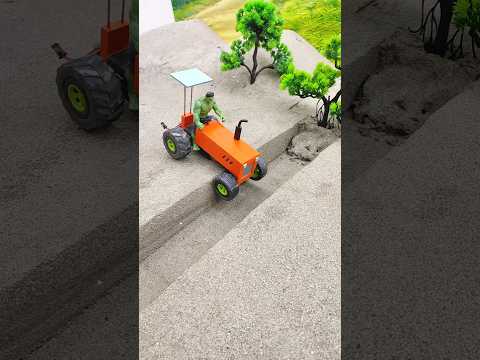 diy mini tractor construction machine video | tractor wala video | #shorts #youtubeshorts