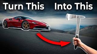 Forging a Knife Out Of 4 Million Dollar Car Parts