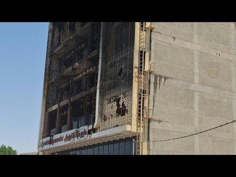 Aftermath of deadly shopping mall fire in eastern Iraq | AFP