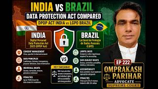 EP-222 OMPRAKASH PARIHAR ADVOCATE SUPREME COURT DATA PROTECTION ACT INDIA AND BRAZIL