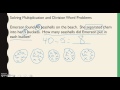 Solving Multiplication and Division Word Problems