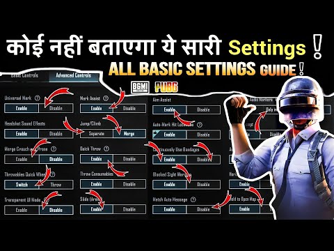 BGMI All New Basic & Advance SETTINGS/CONTROLS | Perfect BGMI Settings Guide | Savage Boy